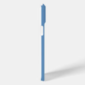 Coques Case-Mate iPhone Rayures Bleues et Blanches Monogrammées (Verso / Droite)