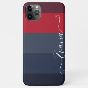 Case-Mate iPhone Case Rayures Bleues et Navy Bloc de Couleurs Personnali
