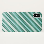 Coques Case-Mate iPhone Rayures bleues fraîches (Dos (Horizontal))