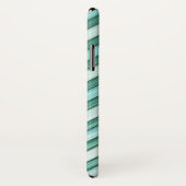 Coques Case-Mate iPhone Rayures bleues fraîches (Dos/Droite)