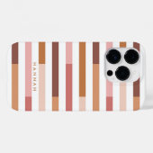 Coques Case-Mate iPhone Rayures Blush Neutral Moderne (Verso (horizontal))