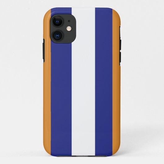 Coques Case-Mate iPhone rayures Brown, bleu marine et blanches (Dos)