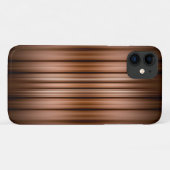 Coques Case-Mate iPhone Rayures brunes et noires lumineuses (Dos (Horizontal))