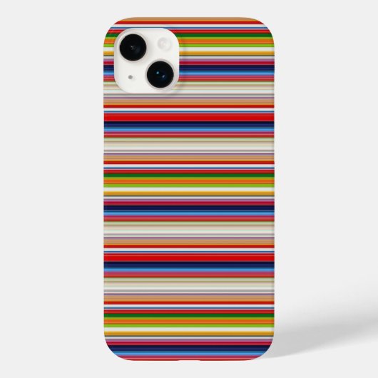 Coques Case-Mate iPhone Rayures colorées chaudes (Verso)