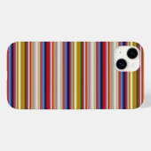 Coques Case-Mate iPhone Rayures colorées chaudes (Verso (horizontal))