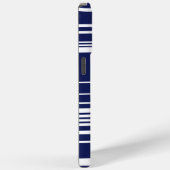 Coques Case-Mate iPhone Rayures complexes - Bleu (Verso / Droite)