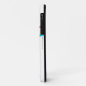 Coques Case-Mate iPhone Rayures d'arc-en-ciel de Supergirl (Dos/Gauche)