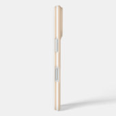 Coques Case-Mate iPhone Rayures de bonbon beige et blanc (Verso / Droite)