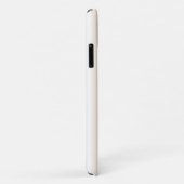 Coques Case-Mate iPhone Rayures de bonbon beige et blanc (Dos/Droite)