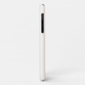 Coques Case-Mate iPhone Rayures de bonbon beige et blanc (Dos/Gauche)
