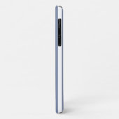 Coques Case-Mate iPhone Rayures de bonbon bleu gris et blanc (Dos/Gauche)