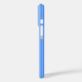 Coques Case-Mate iPhone Rayures de bonbon bleues (Verso / Gauche)