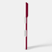 Coques Case-Mate iPhone Rayures de bonbon bordeaux et blanc (Verso / Droite)