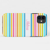 Coques Case-Mate iPhone rayures de bonbon été style printemps chic (Dos (Horizontal))