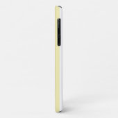 Coques Case-Mate iPhone Rayures de bonbon jaunes et blanches (Dos/Gauche)