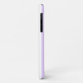 Coques Case-Mate iPhone Rayures de bonbon lilas violet et blanc (Dos/Gauche)