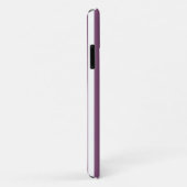 Coques Case-Mate iPhone Rayures de bonbon mauves et blancs (Dos/Droite)