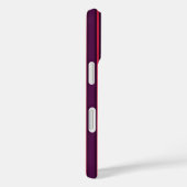 Coques Case-Mate iPhone Rayures de bonbon prune et rouge (Verso / Droite)