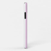 Coques Case-Mate iPhone Rayures de bonbon rose pâle et blanc (Dos/Droite)