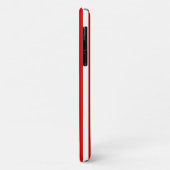 Coques Case-Mate iPhone Rayures de bonbon rouges et blanches (Dos/Gauche)