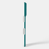 Coques Case-Mate iPhone Rayures de bonbon sarcelle et blanc (Verso / Droite)