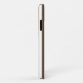 Coques Case-Mate iPhone Rayures de bonbon taupe et blanc (Dos/Droite)