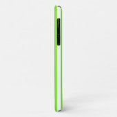 Coques Case-Mate iPhone Rayures de bonbon vert citron et blanc (Dos/Gauche)