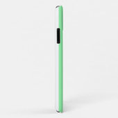 Coques Case-Mate iPhone Rayures de bonbon vertes et blanches (Dos/Droite)