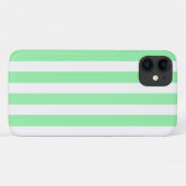 Coques Case-Mate iPhone Rayures de bonbon vertes et blanches (Dos (Horizontal))