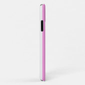 Coques Case-Mate iPhone Rayures de bonbons roses et blanches (Dos/Droite)
