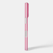 Coques Case-Mate iPhone Rayures de bonbons roses et blancs (Verso / Droite)