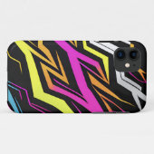 Coques Case-Mate iPhone Rayures de néon Abstraites (Dos (Horizontal))