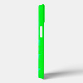 Coques Case-Mate iPhone Rayures de verre brisé bleu vert (Verso / Droite)