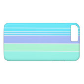 Coques Case-Mate iPhone Rayures de vert bleu et de pourpre (Dos (Horizontal))
