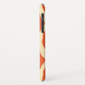Coques Case-Mate iPhone Rayures de zèbre - Mandarin et orange clair (Dos/Gauche)