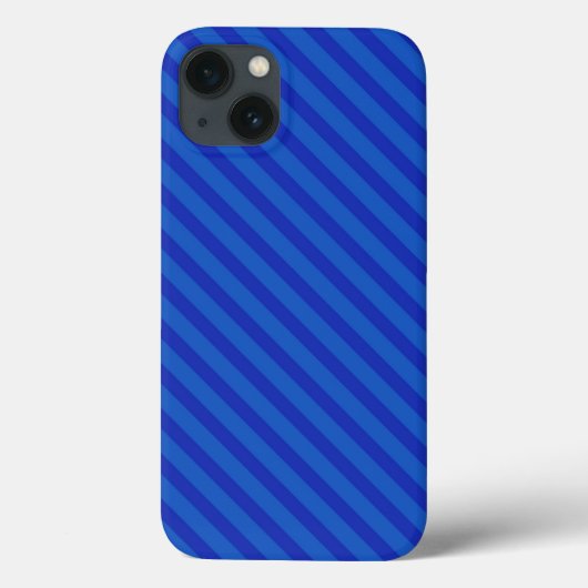 Coques Case-Mate iPhone Rayures diagonales bleu royal (Verso)