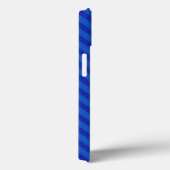 Coques Case-Mate iPhone Rayures diagonales bleu royal (Verso / Droite)