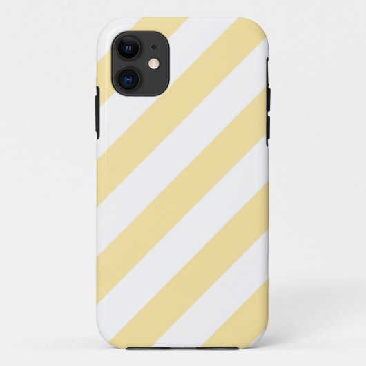 Coques Case-Mate iPhone Rayures diagonales jaunes (Dos)