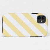 Coques Case-Mate iPhone Rayures diagonales jaunes (Dos (Horizontal))