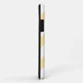 Coques Case-Mate iPhone Rayures diagonales jaunes (Dos/Droite)
