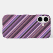 Coques Case-Mate iPhone Rayures diagonales mauves (Verso (horizontal))
