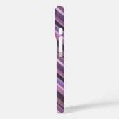 Coques Case-Mate iPhone Rayures diagonales mauves (Verso / Gauche)