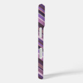 Coques Case-Mate iPhone Rayures diagonales mauves (Verso / Droite)