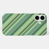 Coques Case-Mate iPhone Rayures diagonales vert olive (Verso (horizontal))