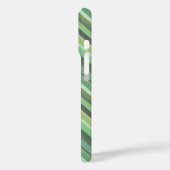 Coques Case-Mate iPhone Rayures diagonales vert olive (Verso / Gauche)