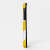 COQUES Case-Mate iPhone RAYURES DRÔLES DE JAUNE DE MOUSTACHE (Dos/Gauche)