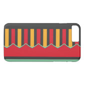 Coques Case-Mate iPhone Rayures et vagues dans de rétros couleurs (Dos (Horizontal))