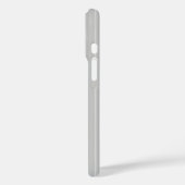 Coques Case-Mate iPhone Rayures fines grises claires personnalisées (Verso / Gauche)