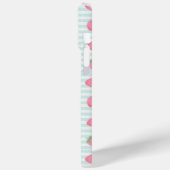 Coques Case-Mate iPhone Rayures fraise rose (Verso / Gauche)