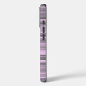 Coques Case-Mate iPhone Rayures Gris Violet (Verso / Gauche)
